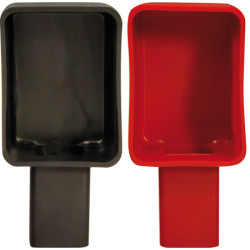SET OF PROTECTIVE COVERS FOR BATTERY TERMINALS