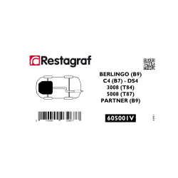 Fasteners kit for engine undercover mudguard BERLINGO (B9) / C4 (B7) / DS4 / 3008 (T84)  5008 (T87) / PARTNER (B9)