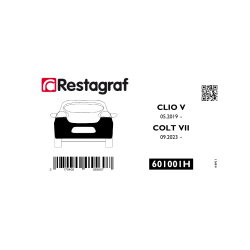 Fasteners kit for rear bumper CLIO V 05.2019 → / COLT VII 09.2023 →