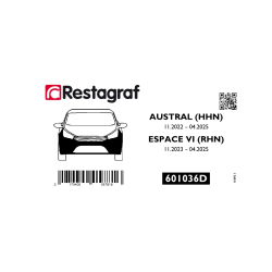 Fasteners kit for front bumper AUSTRAL VI 11.2022 → 04.2025