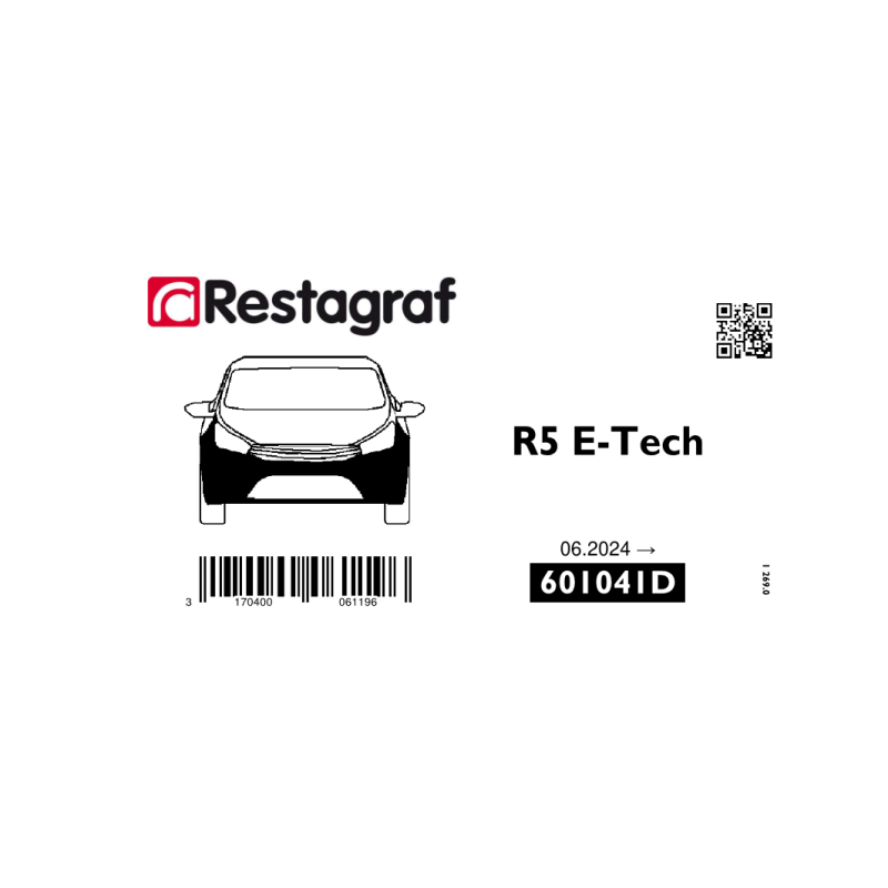 Fasteners kit for front bumper R5 E-Tech (X1316)