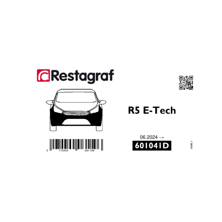 Fasteners kit for front bumper R5 E-Tech (X1316)