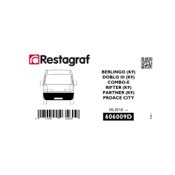 Fasteners kit for front bumper BERLINGO / COMBO-E / DOBLO III / PROACE CITY / RIFTER / PARTNER 09.2018 →