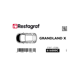 Fasteners kit for bonnet GRANDLAND X (07.2017 → 07.2024