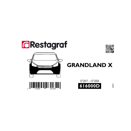 Fasteners kit for front bumper GRANDLAND X 07.2017 → 07.2024