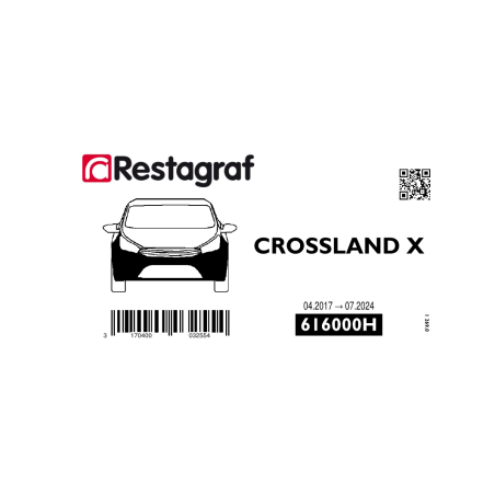 Fasteners kit for rear bumper CROSSLAND X 04.2017 → 07.2024