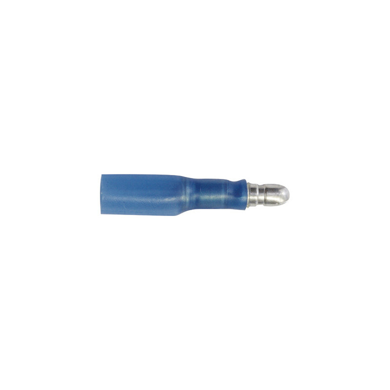 RUNDSTECKER VORISOLIERT Ø 4 mm (1,5 → 2,5 MM²)  SCHRUMPFBAR