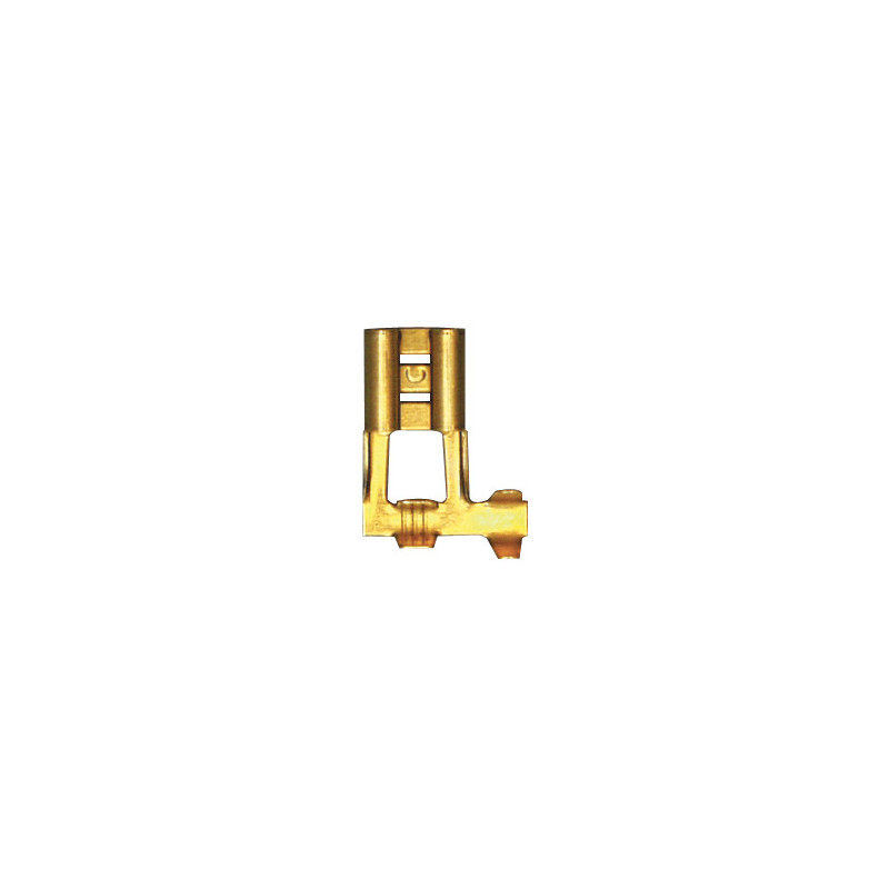 FLACHSTECKHÜLSE 90 GRAD, UNISOLIERT 6,35 X 0,8 mm (1 → 2,5 MM²)