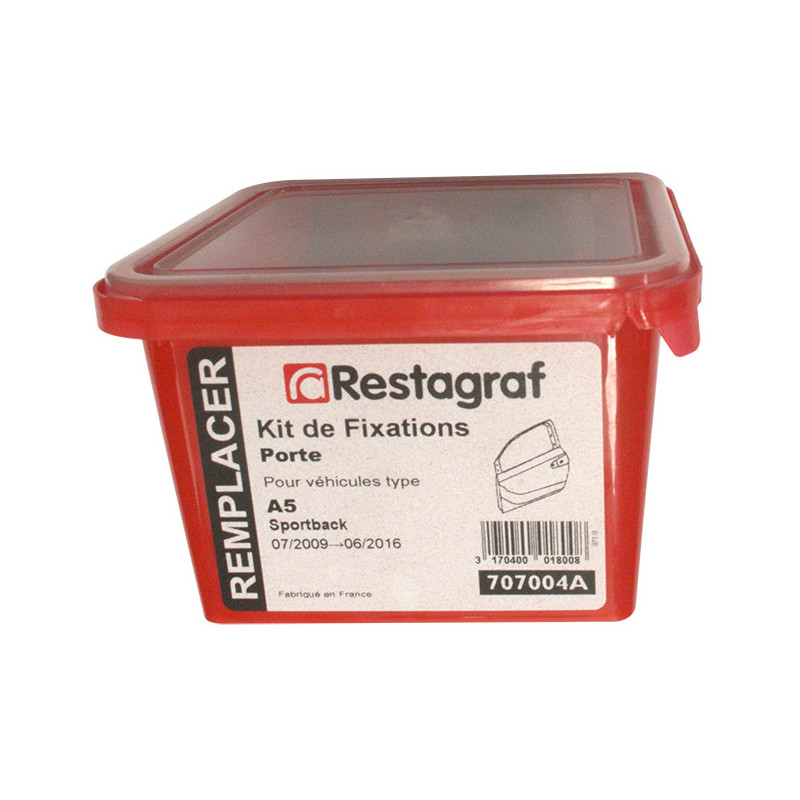 Kit met bevestigingsmateriaal voor Portier A5 Sportback 07.2009 → 06.2016 Kit met bevestigingsmateriaal voor Portier A5 Sportback 07.2009 → 06.2016