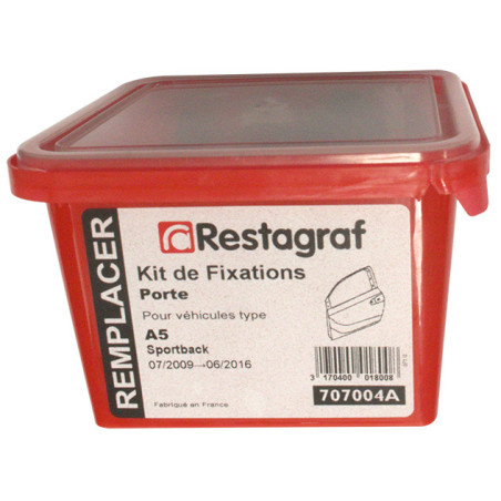Kit met bevestigingsmateriaal voor Portier A5 Sportback 07.2009 → 06.2016 Kit met bevestigingsmateriaal voor Portier A5 Sportback 07.2009 → 06.2016