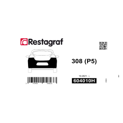 Fasteners kit for rear bumper 308 (P5) 10.2021 →