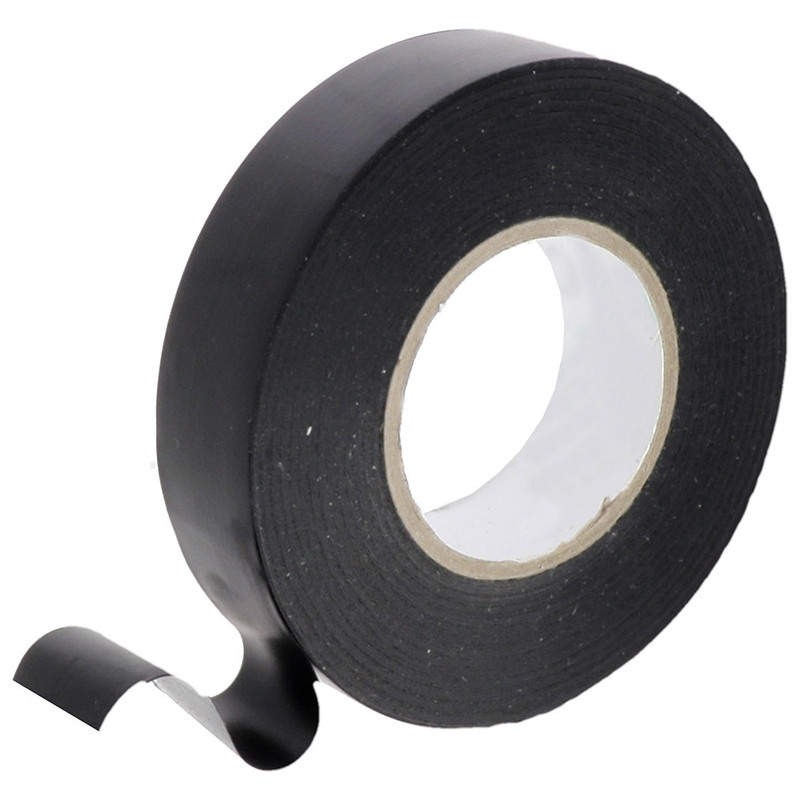 SCHWARZES KLEBEBAND AUS POLYPROPYLEN / 25 METER ROLLE