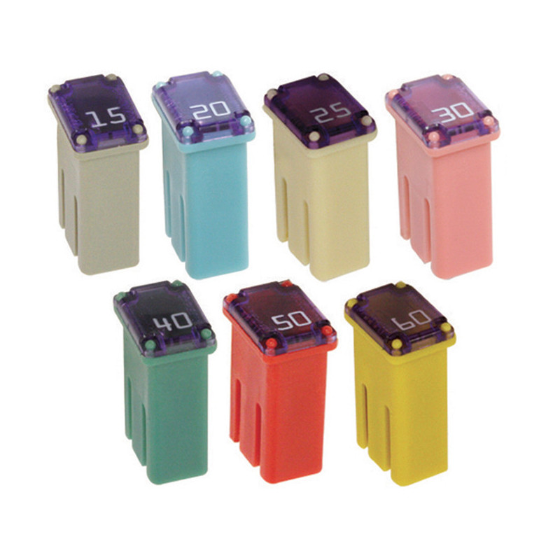 ASSORTMENT OF J-CASE MICRO SLOTTED FUSES 32V 15A → 60A