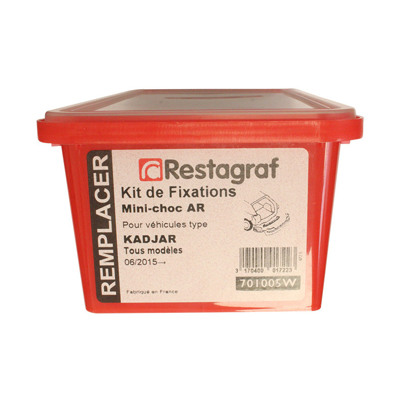 Fasteners Kit for Rear mini-impact KADJAR All models 06.2015 → Fasteners Kit for Rear mini-impact KADJAR All models 06.2015 →