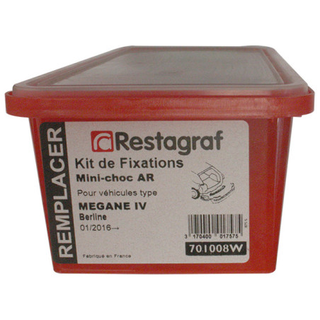 Kit de Fixations pour Mini-choc AR MEGANE IV Berline 01.2016 → Kit de Fixations pour Mini-choc AR MEGANE IV Berline 01.2016 →