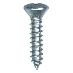 ZELFTAPPENDE SCHROEF MET GEWELFDE VERZONKEN KOP POZI WIT ZINK Ø 3,9 X 19 mm DIN 7983