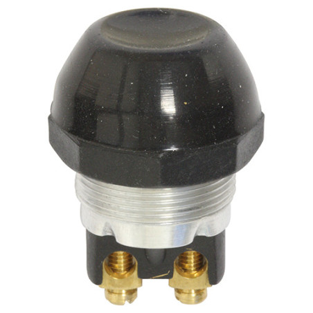 IMPULSDRUKKNOPSCHAKELAAR  Ø 22,5 mm 12/24 V -15/10 A 2 WATERDICHTE KLEMMEN