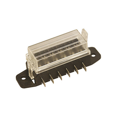 BOITIER PORTE-FUSIBLES 6 POSITIONS POUR FUSIBLES PLATS STANDARD BOITIER PORTE-FUSIBLES 6 POSITIONS POUR FUSIBLES PLATS STANDARD