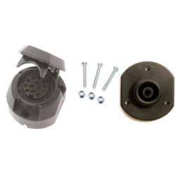 PRISE FEMELLE PLASTIQUE 13 BROCHES ISO 11446 POUR ATTELAGE