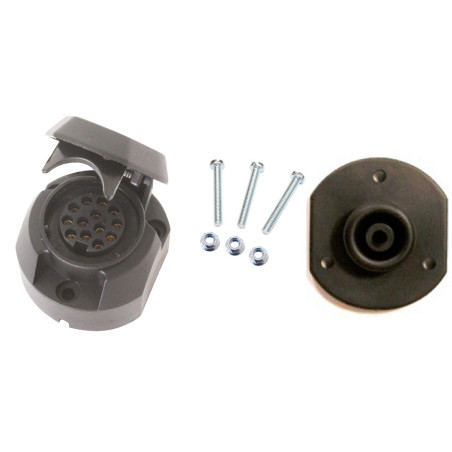 PRISE FEMELLE PLASTIQUE 13 BROCHES ISO 11446 POUR ATTELAGE
