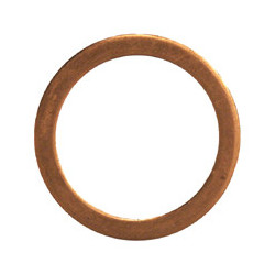 JOINT DE BOUCHON DE VIDANGE Ø 12 X 16 X 1,5 mm CUIVRE PLAT