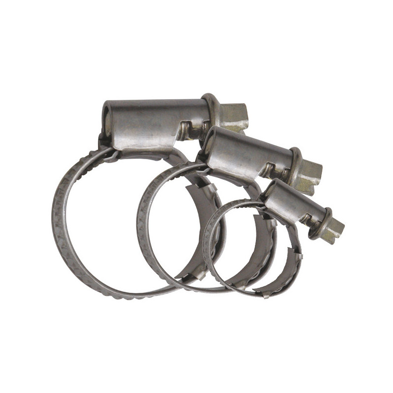 ASSORTMENT OF CONSTANT-TORQUE WORM DRIVE HOSE CLAMPS Ø 35 → 90 mm L = 12 mm