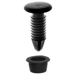 BEVESTIGING VOOR BEKLEDINGSMATERIAAL + PLASTIC TUIT  Ø 8,2 mm PORTIERBEKLEDING