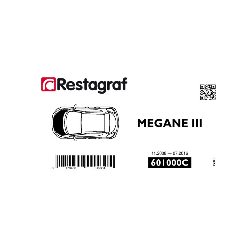 Bevestigingsset voor motorkap MEGANE III Alle versies 11.2008 → 05.2016 Bevestigingsset voor motorkap MEGANE III Alle versies 11.2008 → 05.2016