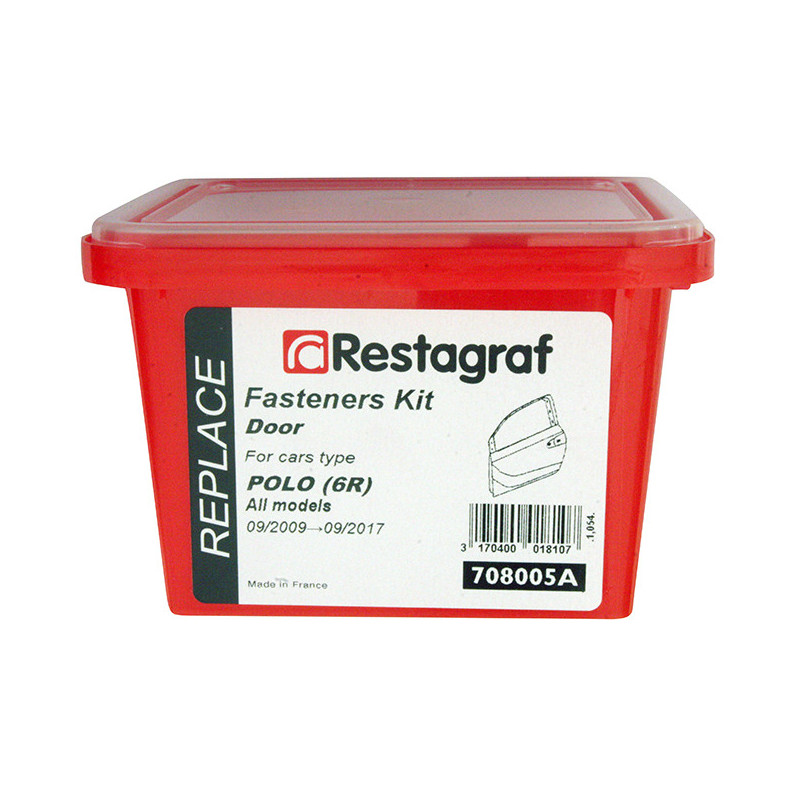 Kit met bevestigingsmateriaal voor Portier POLO (6R) Alle modellen 09.2009 → 09.2017