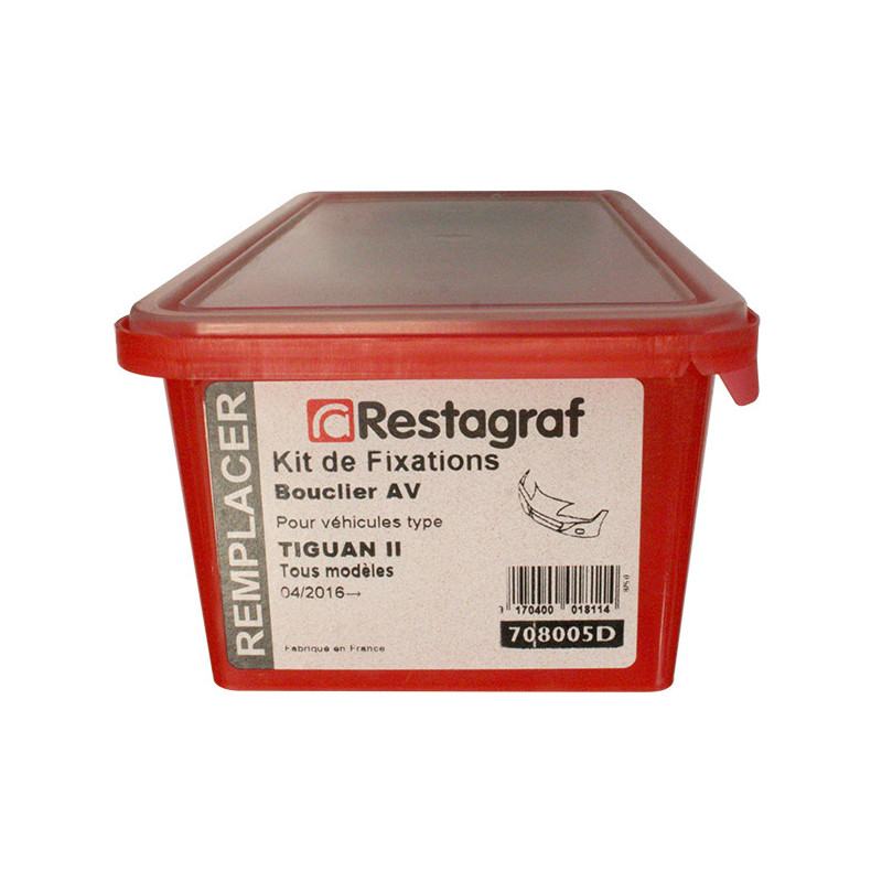 Kit met bevestigingsmateriaal voor Voorbumper TIGUAN II Alle modellen 04.2016 →