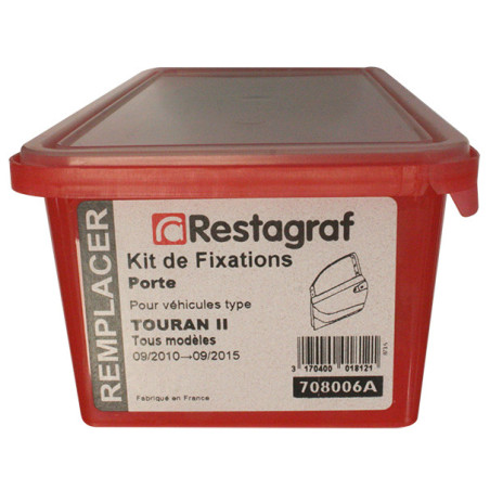 Kit met bevestigingsmateriaal voor Portier TOURAN II Alle modellen 09.2010 → 09.2015 Kit met bevestigingsmateriaal voor Portier TOURAN II Alle modellen 09.2010 → 09.2015