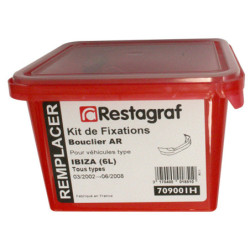 Kit met bevestigingsmateriaal voor Achterbumper IBIZA (6L) Alle modellen 03.2002 → 06.2008