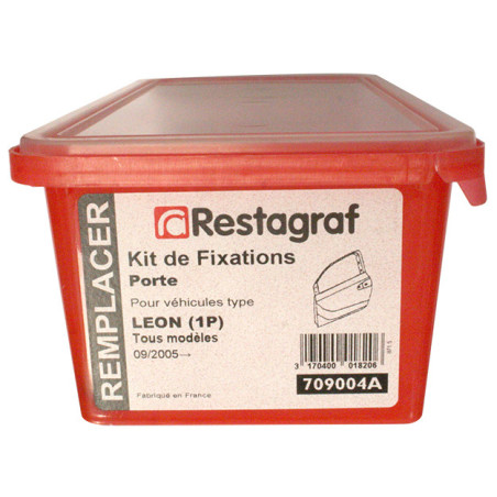 Kit met bevestigingsmateriaal voor Portier LEON (1P) Alle modellen 09.2005 → 12.2012 Kit met bevestigingsmateriaal voor Portier LEON (1P) Alle modellen 09.2005 → 12.2012