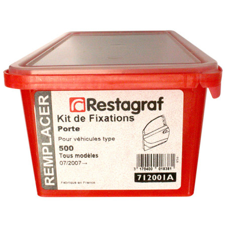 Kit de Fixations pour Porte 500 Phase 1 07.2007 → 07.2015 Kit de Fixations pour Porte 500 Phase 1 07.2007 → 07.2015
