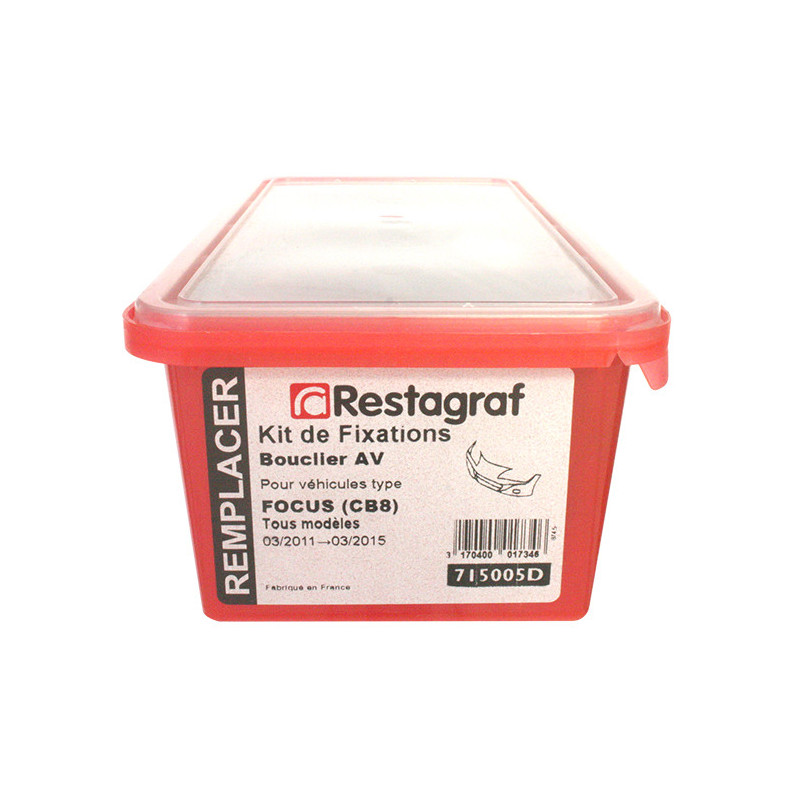 Kit met bevestigingsmateriaal voor Voorbumper FOCUS (CB8) Alle modellen 03.2011 → 03.2015
