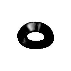 CUPVORMIGE SLUITRINGEN ZWART ZINK VOOR SCHROEF MET VERZONKEN KOP  Ø 3,9 → 4,2 mm