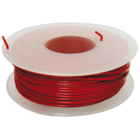 SPOEL MET 50 M VOEDINGSKABEL  1 mm² ROOD