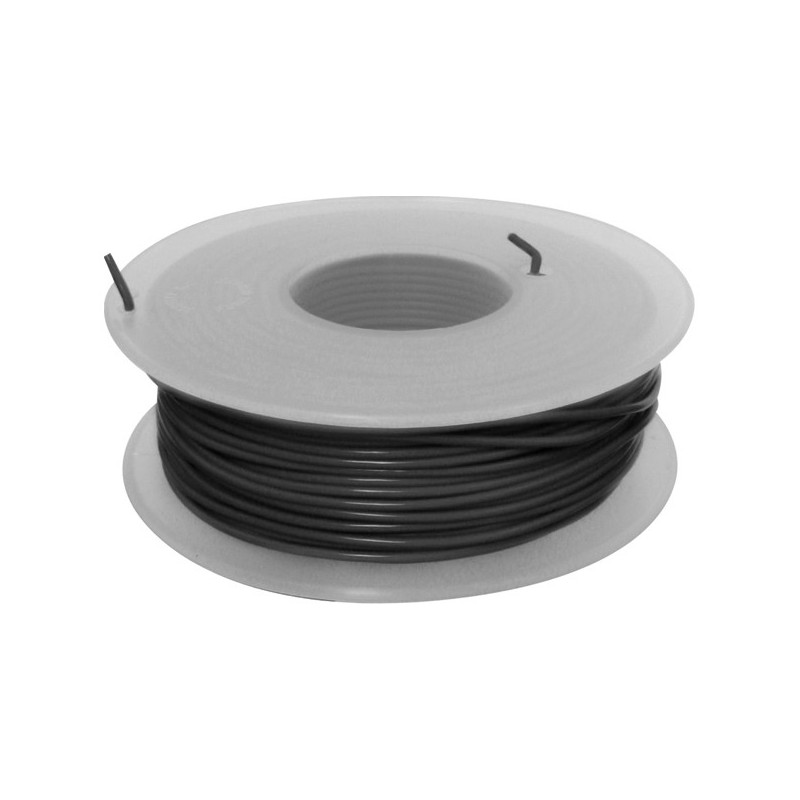 SPOEL MET 50 M VOEDINGSKABEL  1 mm² GRIJS