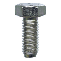 GRADE 8.8 ZINC PLATED HEXAGON HEAD MACHINE SCREW M8-1.25 X 20 mm DIN 933