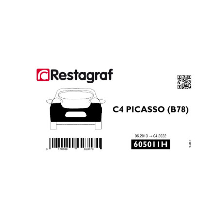 Bevestigingsset voor achterbumper C4 PICASSO (B78) Alle versies 06.2013 → 07.2022