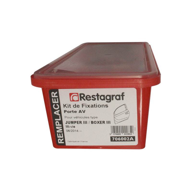Kit met bevestigingsmateriaal voor Voorportier BOXER III / JUMPER III Mi-vie Alle modellen 06.2014 →