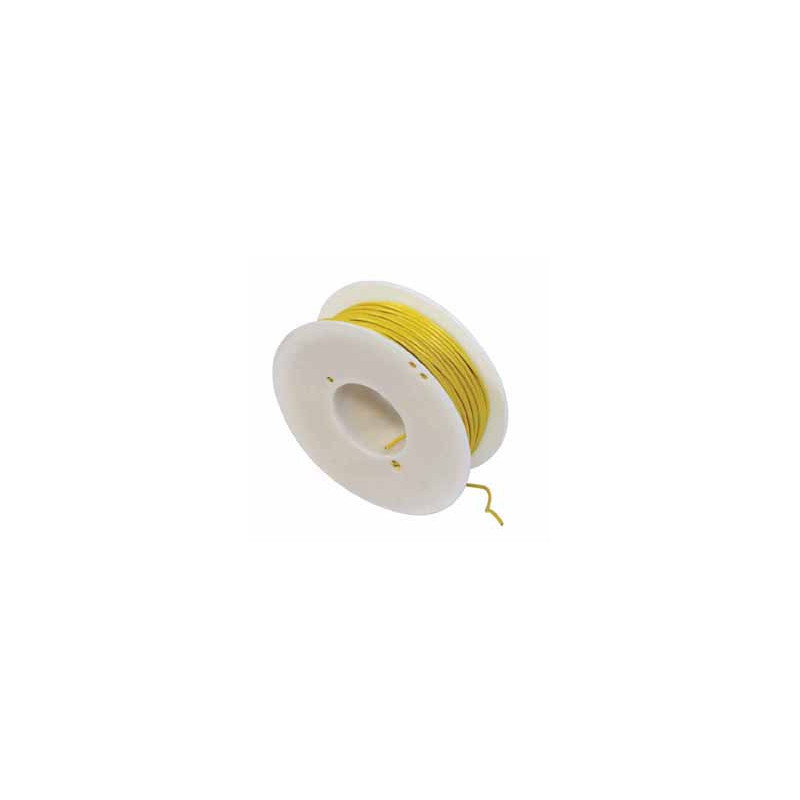 BOBINE DE 50 MÈTRES DE FIL ÉLECTRIQUE 1 mm² JAUNE