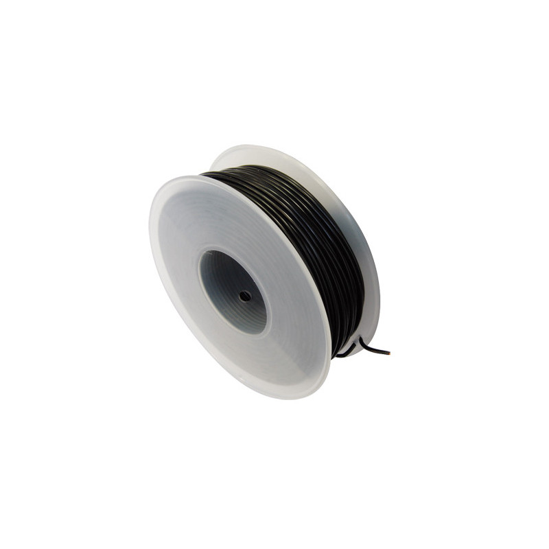 COIL OF 25 METERS ELECTRIC WIRE 2 mm² BLACK