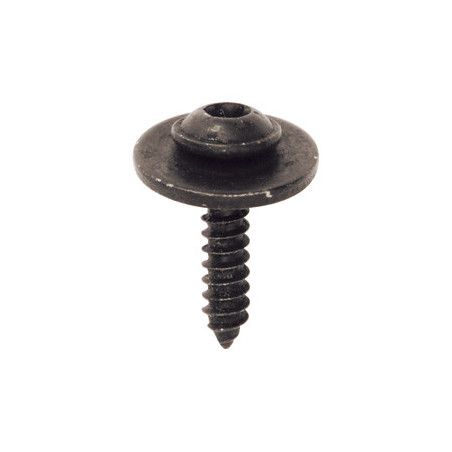 ZELFTAPPENDE SCHROEF MET BREDE, RONDE KOP EN SLUITRING IN ZWART ZINK Ø 4,2 X 19 mm