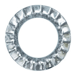 EXTERNAL SERRATED WASHER Ø 14 X 24 mm NFE 27-624 EXTERNAL SERRATED