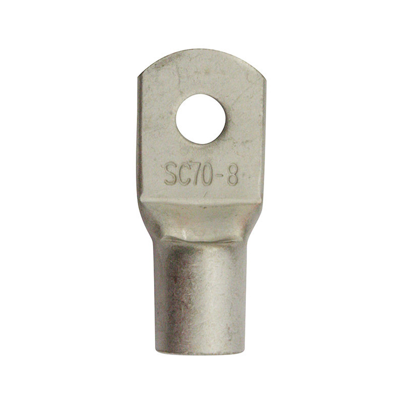 SCHWEIßBARER FLACHVERBINDER MIT RUNDAUFNAHME Ø 8,4 mm (70 MM²)