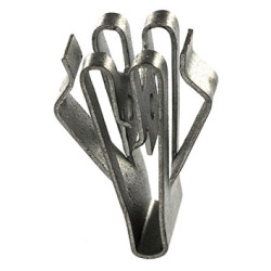 METALEN KLEM VOOR AFDEKPLAAT VAN ZEKERINGEN