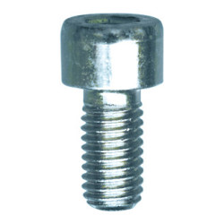 CILINDERKOPSCHROEF MET BINNENZESKANT MET LAGE KOP CL8.8 WIT ZINK M8-1.25 X 16 mm DIN 912