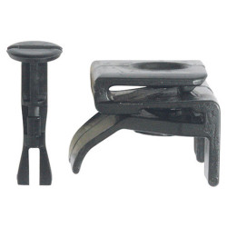 SET OF PIN CLIP AND RECEPTACLE WHEEL HOUSING COVER