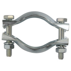 EXHAUST CLAMP Ø 49 mm WITH THROAT